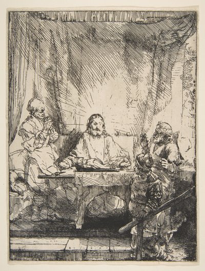 Le Souper à Emmaüs - Rembrandt van Rijn