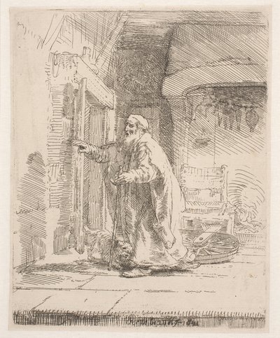 La cécité de Tobit : la grande planche - Rembrandt van Rijn