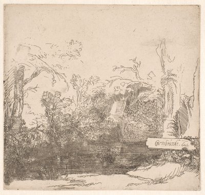 Le hangar à bateaux - Rembrandt van Rijn