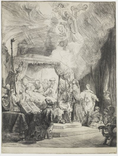 La mort de la Vierge - Rembrandt van Rijn