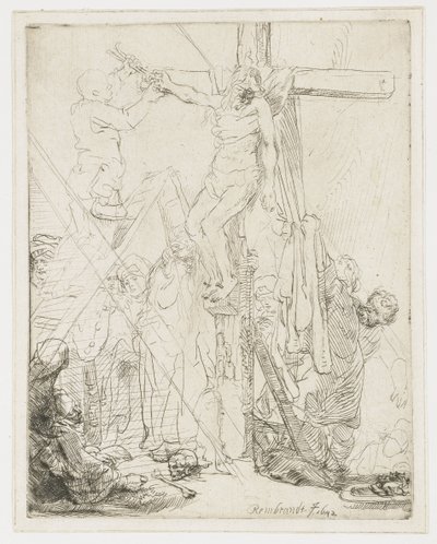 La descente de croix : une esquisse - Rembrandt van Rijn