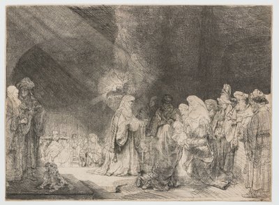 La présentation au temple - Rembrandt van Rijn