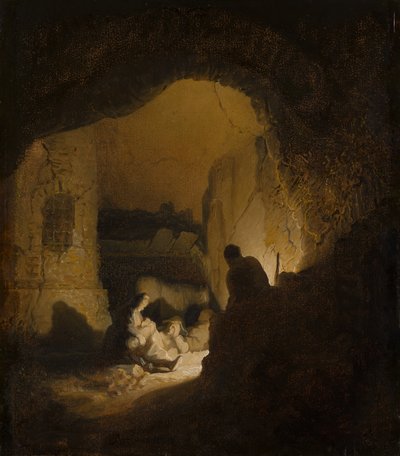 Voyageurs se reposant - Rembrandt van Rijn