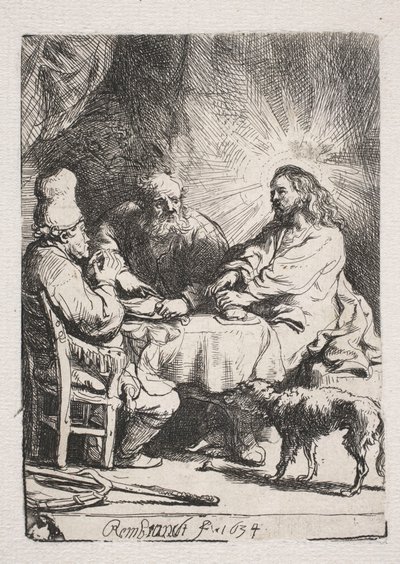 Le souper à Émaüs (petit format) - Rembrandt van Rijn