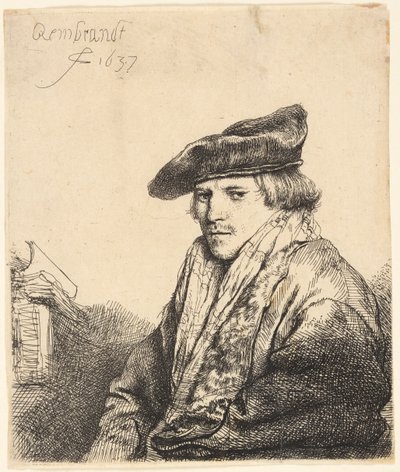 Jeune homme avec un bonnet de velours (Ferdinand Bol ?) - Rembrandt van Rijn