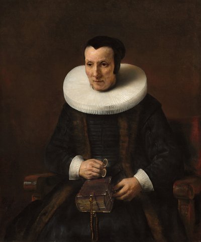 Une vieille dame avec un livre - Rembrandt van Rijn and Workshop