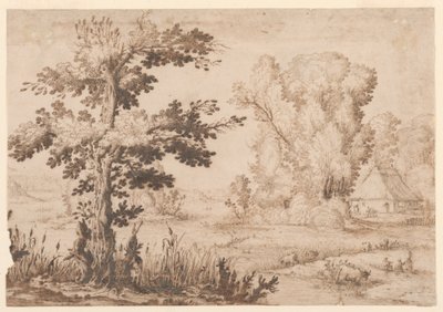 Paysage avec un cottage - Remigio Cantagallina