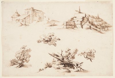 Esquisses de bâtiments et d