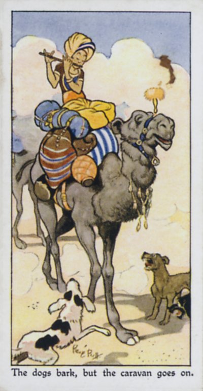 Les chiens aboient, mais la caravane passe - René Bull