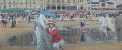La plage de Cabourg, vers 1910 - René François Xavier Prinet