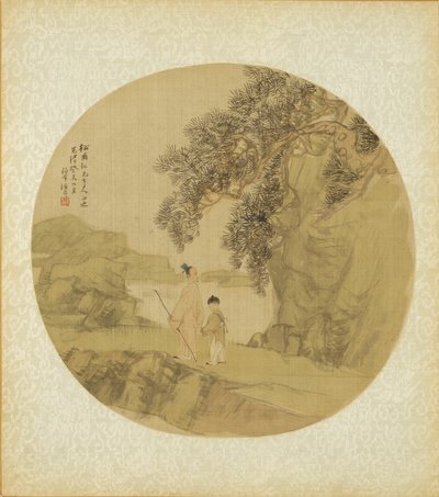 Paysage avec figures - Ren Yi