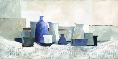 Nature morte bleue moderne - Renate Holzner