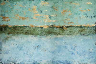 Horizon doré texturé - Renate Holzner