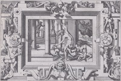 Médée tue ses deux enfants par Jason, 1563 - Rene Boyvin