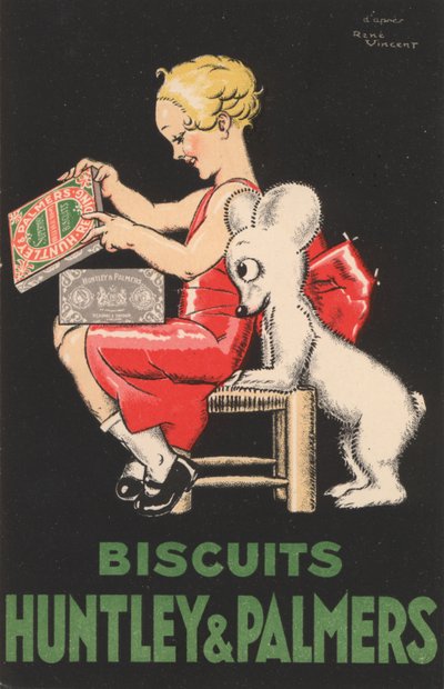 Publicité pour les biscuits Huntley & Palmers - Rene Vincent