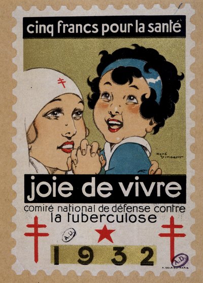 Timbre du Comité National de Défense contre la Tuberculose - Rene Vincent