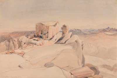 Sommet du mont Sinaï ou Jebel Musa - Rev. Edward Thomas Daniell