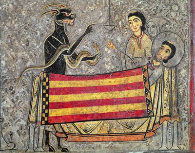 La Mort de Saint Martin de Tours, détail d