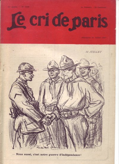 Illustration de Ricardo Flores (1878-1918) pour la couverture de Le Cri de Paris - Ricardo Flores