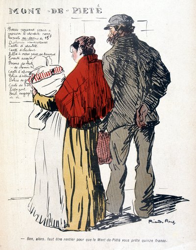 Le Mont-de-Piété par Ricardo Floors - dans « Assiette au beurre » du 03/06/1905 - Ricardo Flores