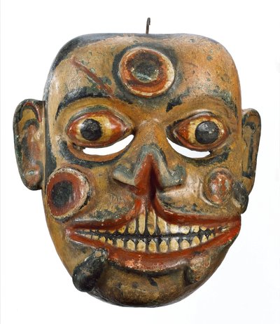 Médecine complémentaire générale, masque couvert de plaies et de sangsues, Sri Lanka - John Pardon