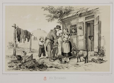 Mineur rentrant chez lui, Allemagne, vers 1851 - John Pardon