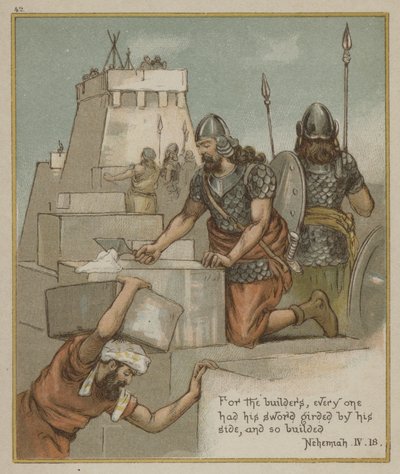 Constructeurs, chacun avec son épée ceinte à son côté - Richard Andre