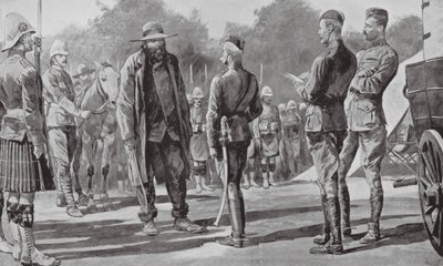 Le commandant Cronje se rend à Lord Roberts - Richard Caton II (after) Woodville