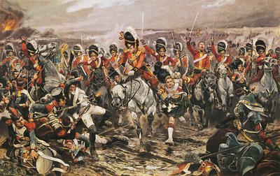 Charge des Scots Greys à Waterloo - Richard Caton Woodville
