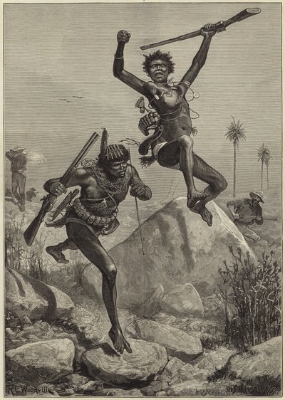Une escarmouche avec les Kaffirs - Richard Caton Woodville junior