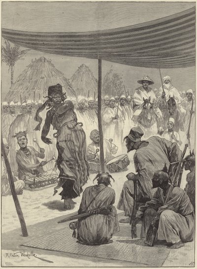 Danse devant le Roi des Sofas en Afrique de l