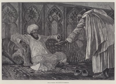 Mulai Hassan, le Sultan du Maroc - Richard Caton Woodville junior