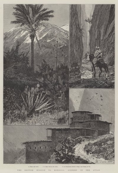La mission britannique au Maroc, paysages dans l