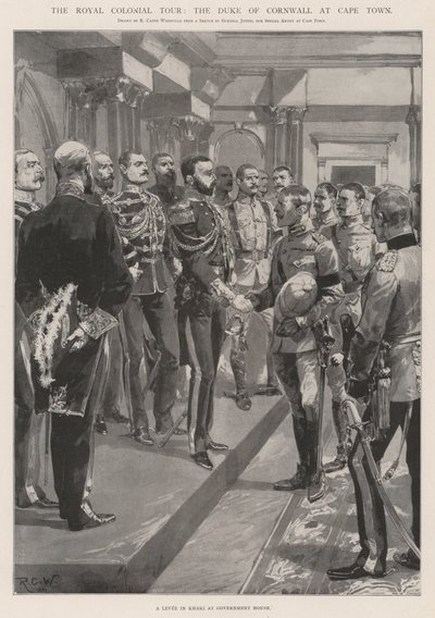 Le Tour Royal Colonial, le duc de Cornouailles au Cap - Richard Caton Woodville junior