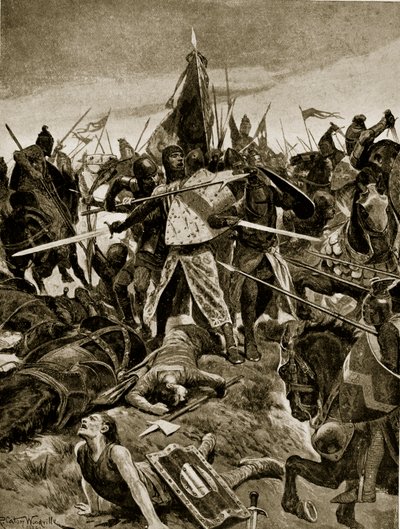 La dernière résistance de De Montfort à Evesham, illustration de 
