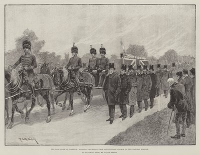 Le défunt duc de Clarence, procession funéraire de l