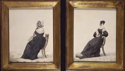 Deux portraits de veuves, 1837 - Richard Dighton