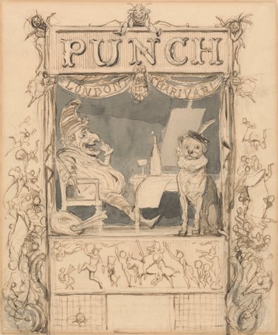 Conception pour la page de titre de Punch - Richard Doyle