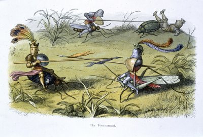 Chevaliers elfes en joute - Richard Doyle
