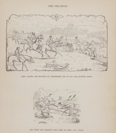 Page du Tour américain de Messieurs Brown, Jones et Robinson (gravure) - Richard Doyle
