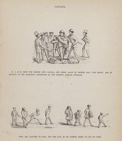 Page de La tournée américaine de Messieurs Brown, Jones et Robinson (gravure) - Richard Doyle