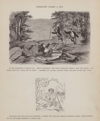 Page de La tournée américaine de Messieurs Brown, Jones et Robinson (gravure) - Richard Doyle