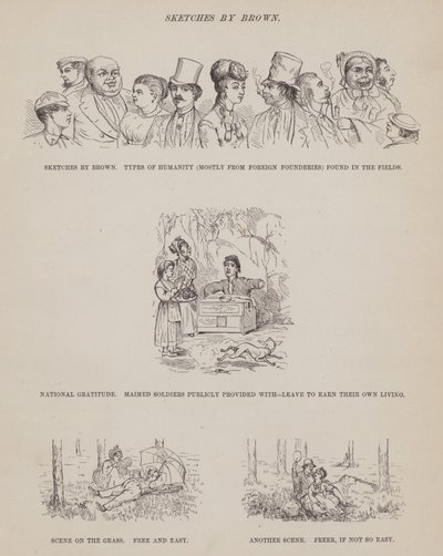 Page de La tournée américaine de Messieurs Brown, Jones et Robinson (gravure) - Richard Doyle