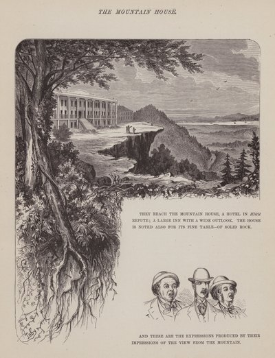 Page du Tour Américain de Messieurs Brown, Jones et Robinson (gravure) - Richard Doyle