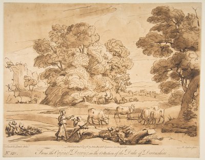 Paysage avec berger et bergère, 1776 - Richard Earlom