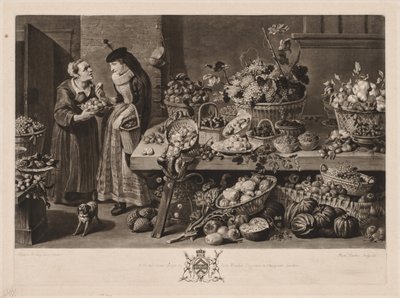 Les Quatre Marchés : Le Marché aux fruits, 1775 - Richard Earlom
