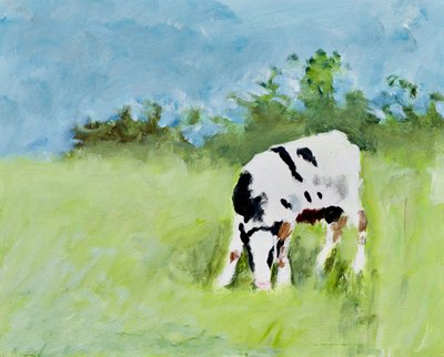Une vache qui paît tranquillement - Richard Gombar