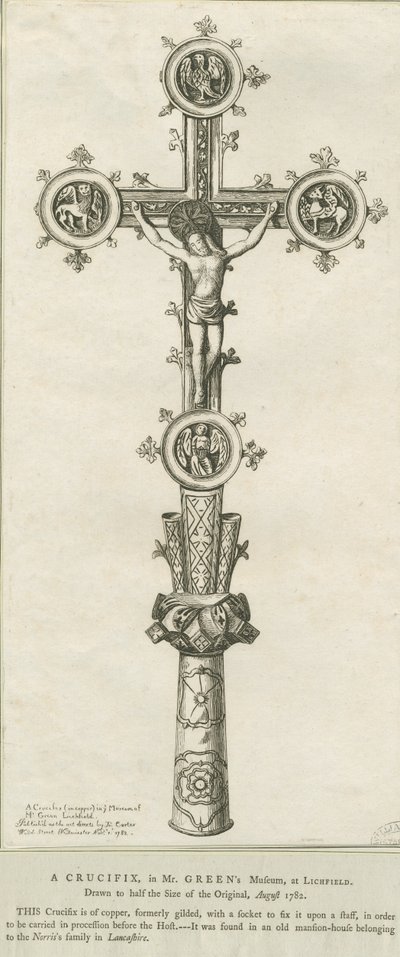 Lichfield - Crucifix: eau-forte, août 1782 - Richard Greene
