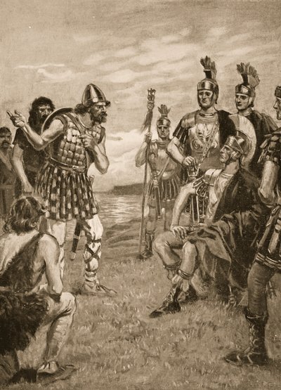 Agricola reçoit un roi irlandais, illustration de 