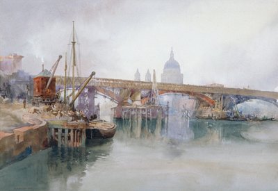 Pont de Southwark en cours de démolition, 1915 - Richard Henry Wright